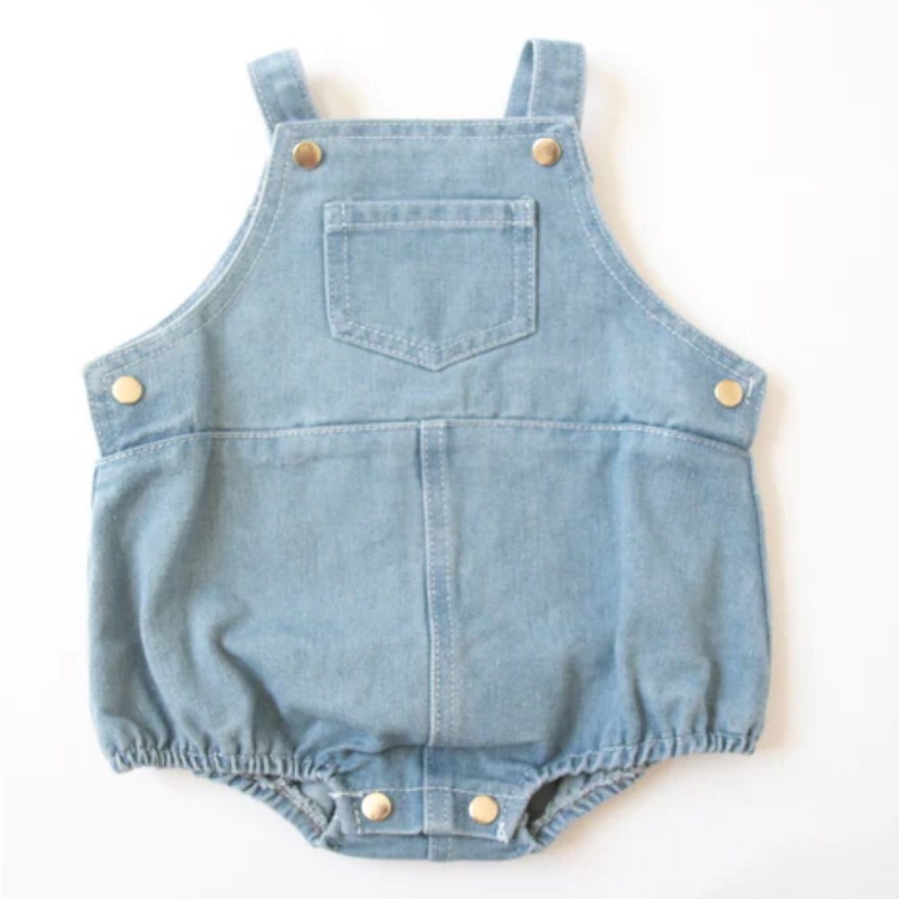 Denim bubble romper
